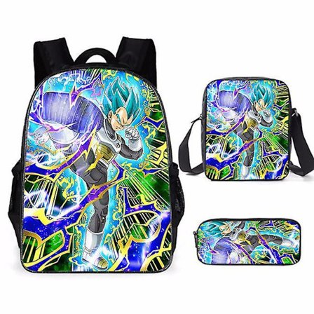 Dragon Ball Elementary School Theme School Bag 3-piece Set Computer Bag Messenger Bag Pencil Case