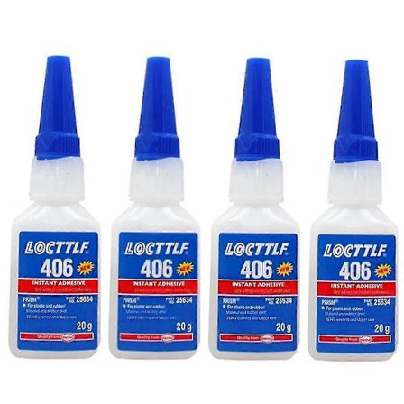 Pakke Loctite 406 Lynlim Superlim 20 Grams TuberKompatibel med Plast Gummi og Forskellige Materialer Henkel