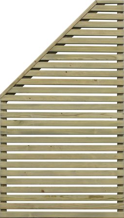 Jabo Horizont 3 Skärm 79 x 159 cm, trä, tryckimpegnerad, Utemiljö