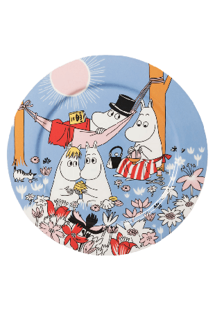 Arabia Mumin serving tallrik 30cm Familjemys b. 80 Serveringstillbehör Flerfärgad 30 CM