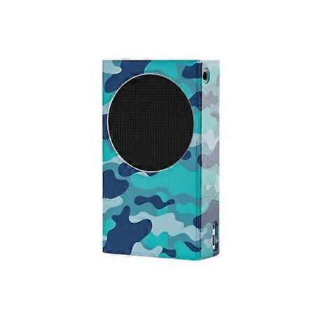 PU Skyddsskal Dammtätt Fodral för XBOX Series S (Blå Kamouflage)