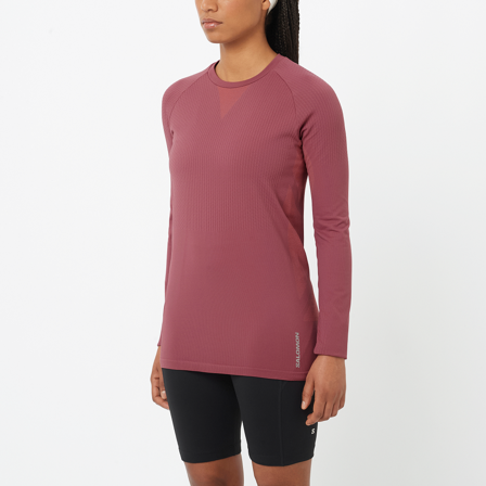 Salomon - T-shirts Vêtements Sense Aero Seamless Tee W - Nocturne