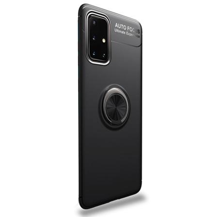 Samsung Galaxy A71 - Iskuja vaimentava suojus sormustelineellä Svart