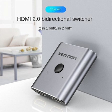 -Yhteensopiva Yksi-Kahteen 2.0 Kytkin Kaksi-Yhdessä Ulostulo Digiboksi 4K 60Hz TV Tietokone HD Kaapeli, Musta