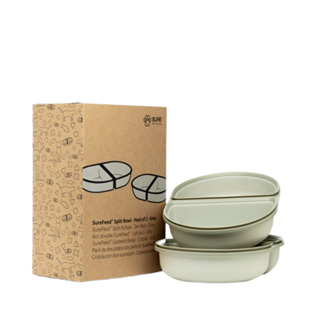 SureFeed - Ekstra matskål - Grå / Split 2-pk - Katt - Matplass og vannfontener for katt - Matskåler og vannskåler - ZOO.no