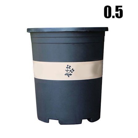 Stor rund kort blomkruka Kontroll Rot Roskruka Plantering Fröplanta Förtjockning Plast Blomma Gallon Kruka eller bricka