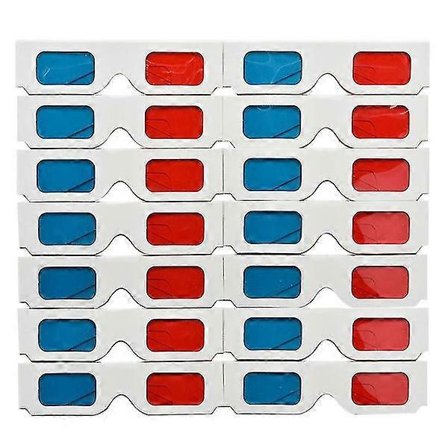 50 stk. 3D-briller Holografiske briller 3D-papbriller 3D-briller Nytårsfestbriller Feriebelysningsbriller -Yx