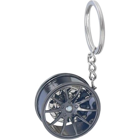 Hjulnav Nøglering | Fælg Nøglering, Auto Hjulnav Nøglering Metal Hjul Dæk Fælg Nøglering Indvendig Dekoration til Mænd