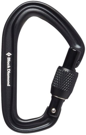 Black Diamond Hotforge Screwgate Carabiner Black