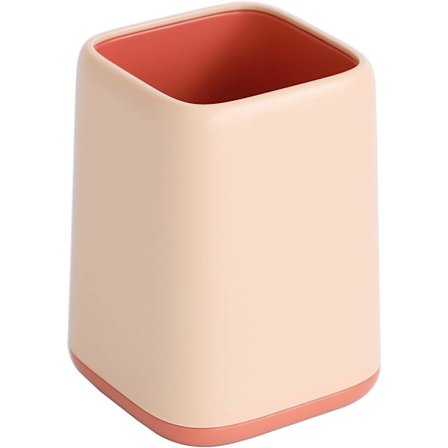 Pennholder for skrivebord, søt tofarget pennekopp for barn D