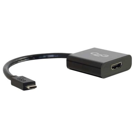C2G USB 3.1 USB C to HDMI Audio/Video Adapter - USB Type C to HDMI Black - ekstern videoadapter - svart