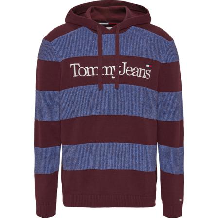 Tommy Jeans Hoodie , Rood , Heren , Maat: M