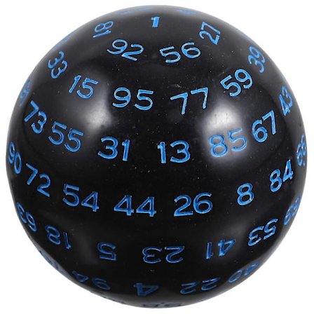 Fest Terning 100 Sidet Polyhedral Terning Spil Terning 100 Sidet Spil Terning Bærbar Akryl Terning[D]