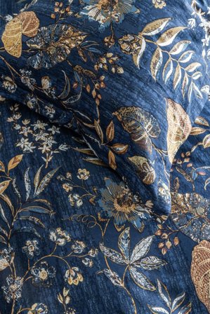 Borås Cotton Marilyn Sengesett Sateng Blå 140x220