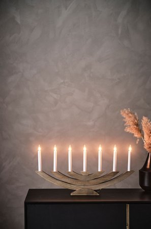 Star Trading - NAVIDA el-lysestage - Brun - Adventslysestager - Fra Homeroom