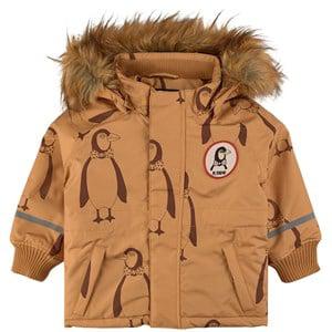 Mini Rodini Penguin K2 Printed Winter Jacket Beige 128/134 cm - Coats and jackets - 128/134 cm - Beige
