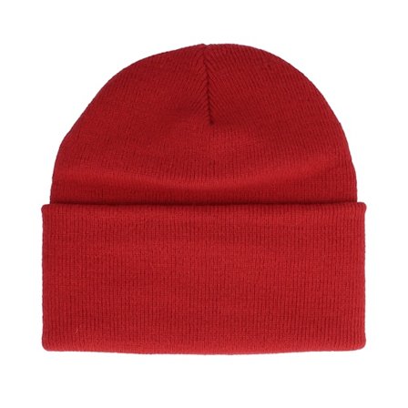 Yupoong - Röd cuff Beanie - Heavyweight Red Beanie @ Hatstore