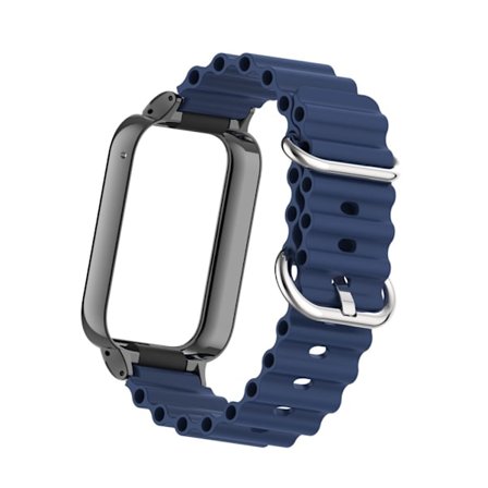 Xiaomi Band 8 Pro metallfodral Ocean Silikonrem