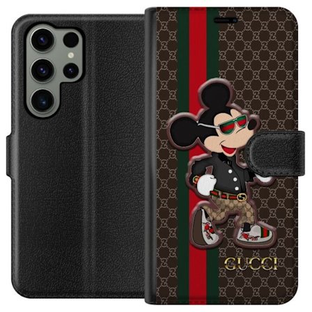 Kompatibelt Lommeboketui til Samsung Galaxy S23 Ultra CC Happy Mouse
