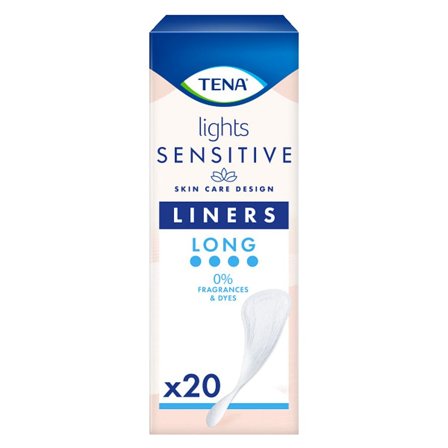 Tena Sensitive Lights Inkontinenstrusseindlæg Long, Medicin & Pleje, Inkontinens, Inkontinens Kvinder