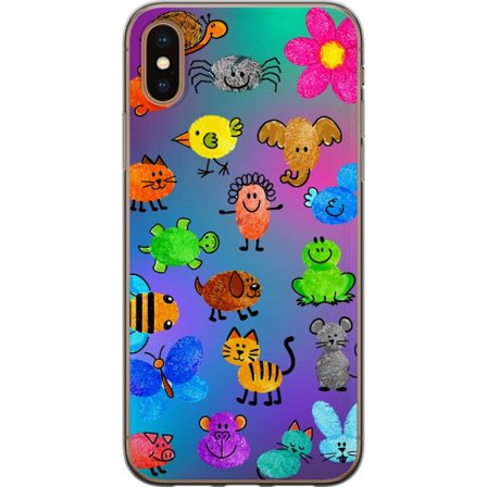 Kompatibel Mobilcover til Apple iPhone X Little Scribble Friends