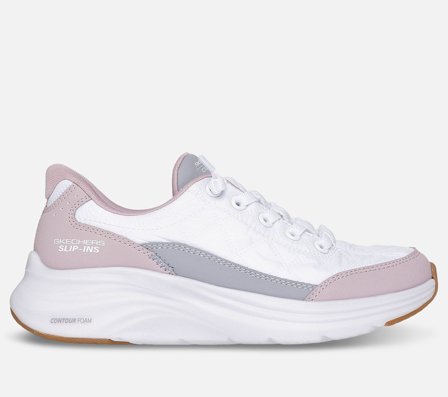 Skechers, Slip-ins: Contour Foam - Cozy Fit, 33,5, Hvid, Pige