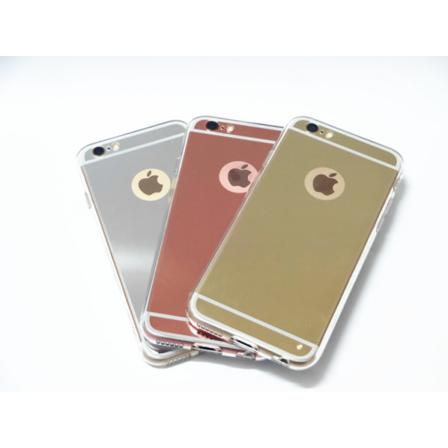 Iphone 5/5s/se Spegelblankt Mjukt Skal. Silver