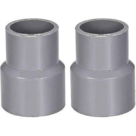 40 mm x 32 mm PVC-rørreduksjonskobling nav DWV grå 2 stk.