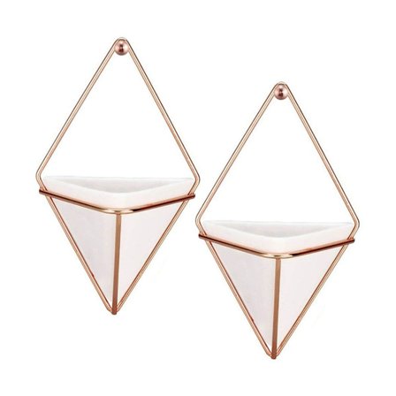 Seinäteline ja geometrinen koriste - Ruukku huonekasveille, mehikasveille, KLB