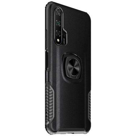 Effektfullt Skal med Ringhållare - Huawei Nova 5T Svart