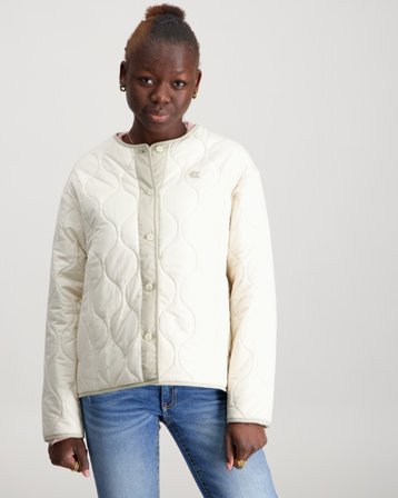 Calvin Klein QUILTED JACKET Grå Jakker Pige - Kids Brand Store