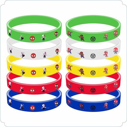 10 st Spiderman Spidey och vänner Armband Kalas Barnkalas Godispåse Fyllning