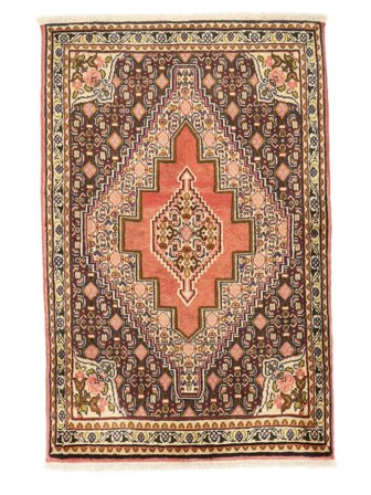 69X106 Tappeto Senneh Orientale Marrone/Nero (Lana, Persia) Carpetvista