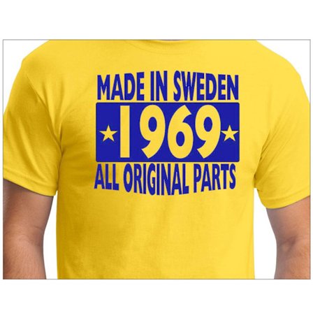 Gul T-shirt Made in Sweden 1969 All original parts