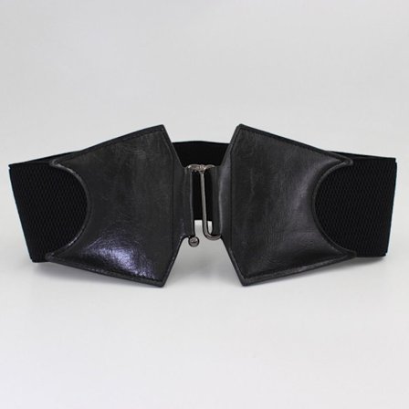 Elastiske korsetbælter Stor linning SORT