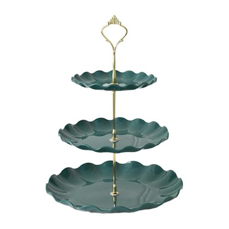3-etasjes Cupcake Stativ, Dessert Display Stativ, BPA-fri, Stor Kapasitet, Enkel Montering, Kake Stativ (LGL)