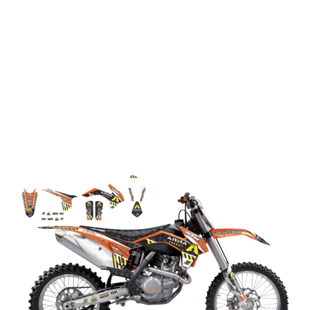 Dekorset Blackbird Arma Energy - KTM 125 EXC 2012-2013