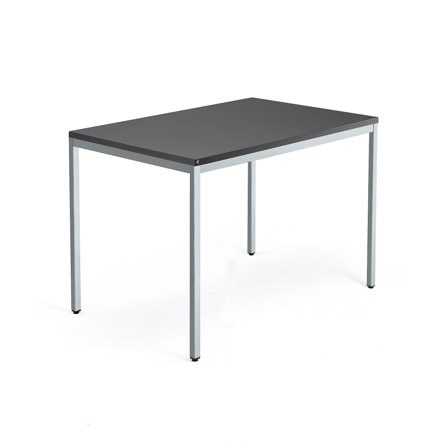 Tisch QBUS, 1200 x 800 mm, Silber/schwarz