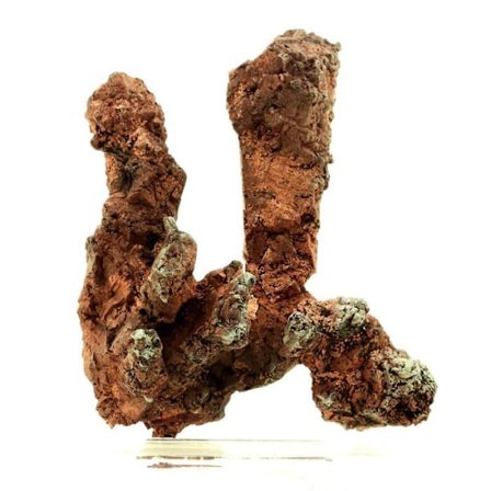 Sten og mineraler. Native kobber + Native sølv. 1049,0 øre. Rubtsovsk-minen, Rusland.