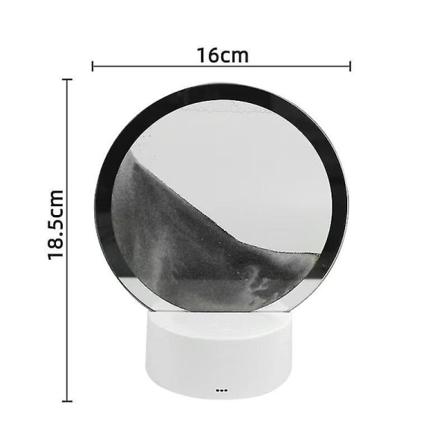 3D Luminous LED-skrivbordslampa med flytande sand, dynamisk timglas, RGB-färg, bordslampa, sovrumsdekoration, nattlampa