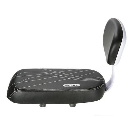 Lapsen istuimeen asennettava lasta kantava pyöräilyvaruste lapsen turvapyöräistuimen takaosa tyyny pyörän takaosa auto Black 34x16cm
