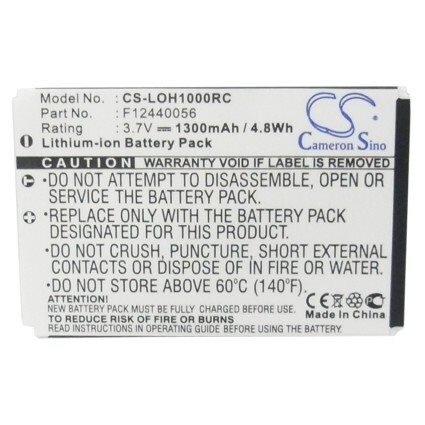 Batteri til fjernkontroll for Logitech Harmony 1000-fjernkontroll, Harmony 1100-fjernkontroll osv.