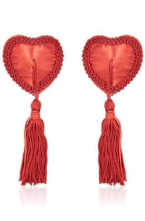 TOYZ4LOVERS Red Heart Nipples Tassels - Sexleker Vuxen: Rollespill