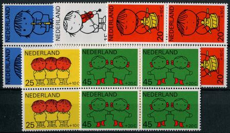 Holland 1969 - NVPH 932-936 - 4-blokke - Postfrisk