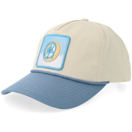 Gearshift - Beige adjustable Lippis - Blue Doughnut Rim Rope Golfer Stone/Light Blue Adjustable @ Hatstore