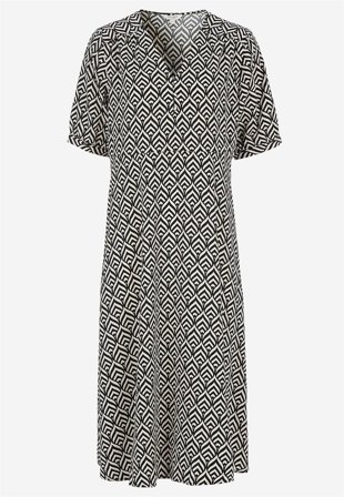 Cellbes of Sweden - Mönstrad klänning - beige / mönstrad - för damer - 50/52