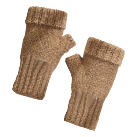 Merino strikkede handsker uden fingre