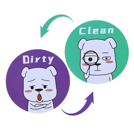 Kylskåpsmagneter Magnetisk klistermärke för diskmaskin 4