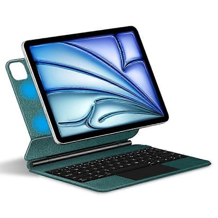for iPad Air 13 (2024) (M2) Flytende Magnetisk Etui Bluetooth Tastatur med Multi-touch Styreflate - Gr-Xin