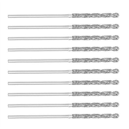20 stk. 1 mm/0,04 tommer diamant HSS højhastighedsstålstvists bor til glas, skaller, stenfliser
